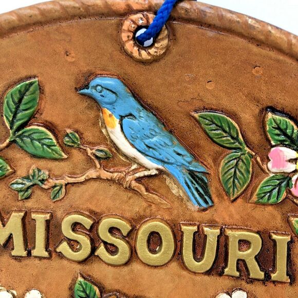 Missouri Gun Totin Hillbbilly Souvenir Wall Plate Kitschy 3D Vintage Japan 8in - Picture 5 of 11